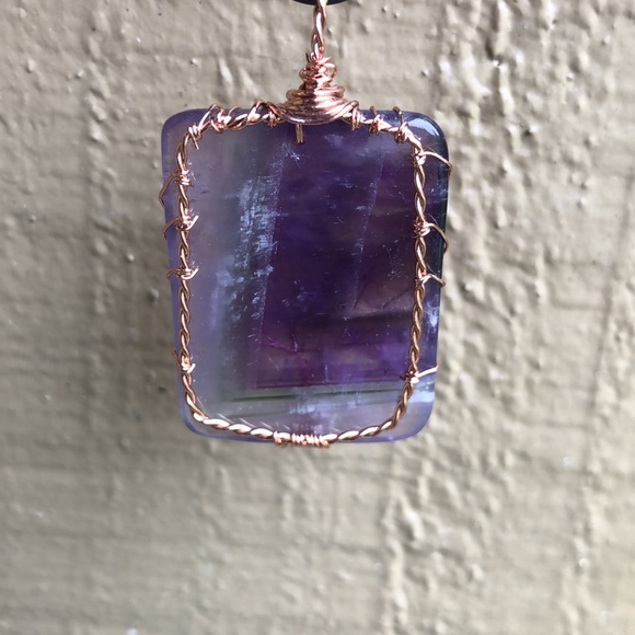 Amethyst Stone- Handmade New 18 inch Necklace-NEW - Picture 2 of 2